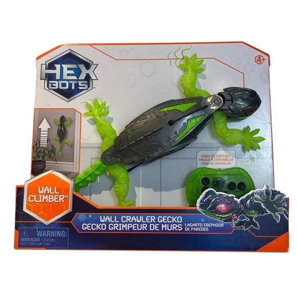 Remote Control Gecko HEX BOTS Wallcrawler And Floor Mover Gecko Remote Ages 4+ - Picture 1 of 4